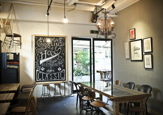 HOFF初台代々木上原デザインレストラン黒板インテリア